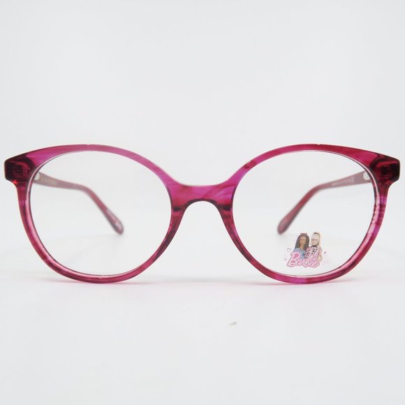 Barbie BAAA034 C74 47mm Pink Fuchsia Marble, Cat Eye, New Girl's Eyeglasses.